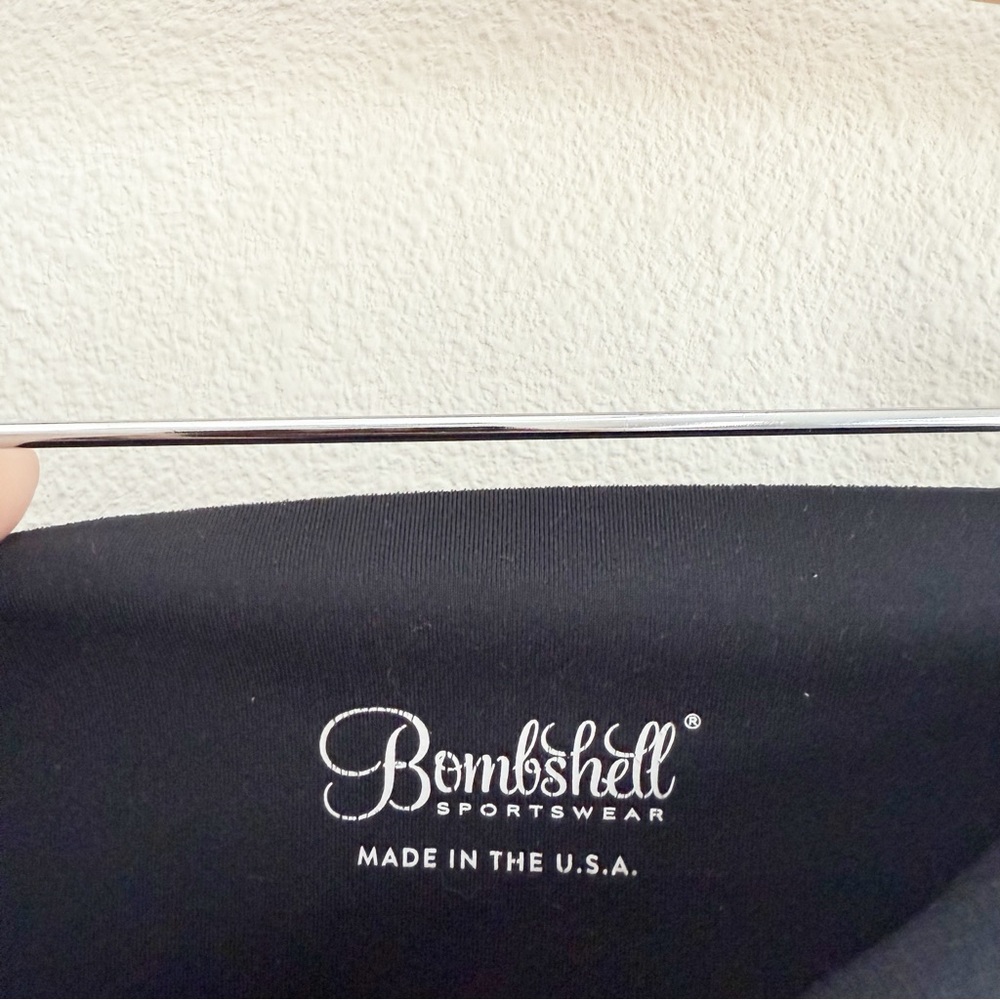 Bombshell Sportswear Perform Thigh High Leggings Midnight Black Size XS - Picture 6 of 7